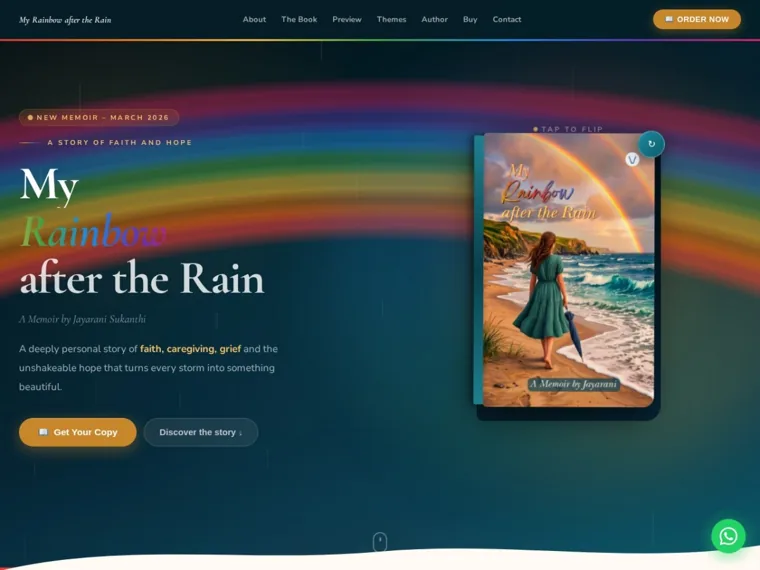 Author Jaya website homepage designed by Cybergate
