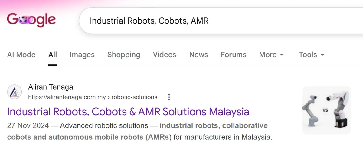 industrial robots, cobots, AMR