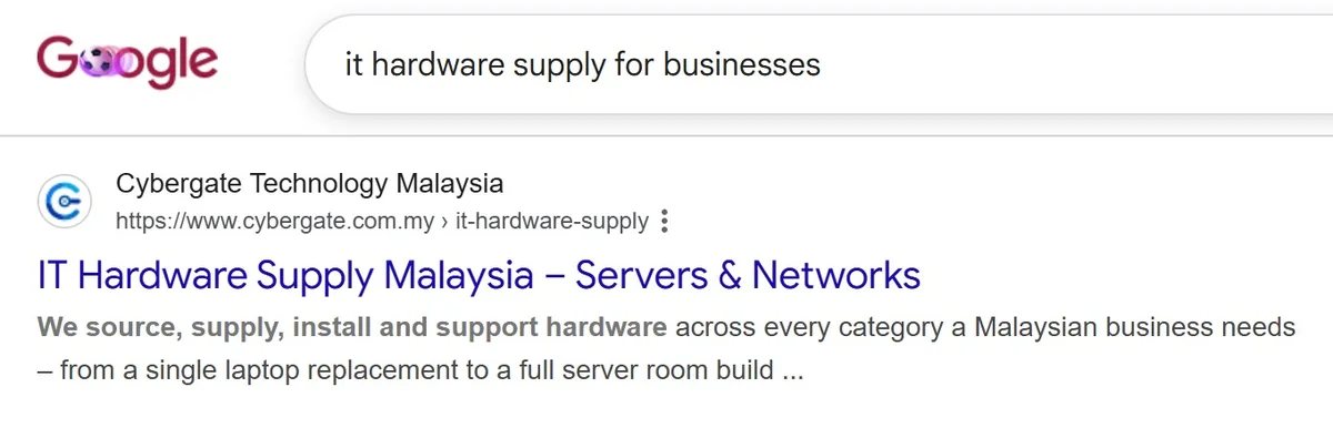 IT hardware supply for businesses